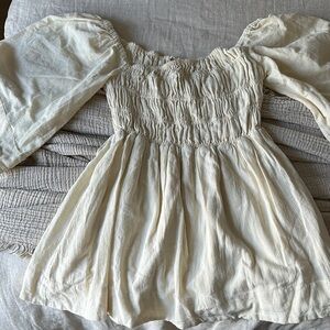 Cream Off-Shoulder Free People Dress